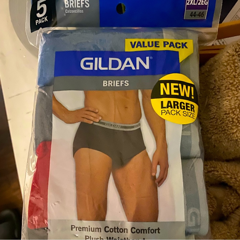 Lot of (2) NWT Mens Briefs 2XL